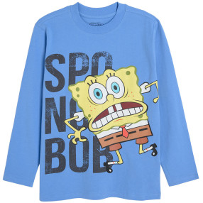 Блуза с дълъг ръкав SPONGEBOB, цвят: Син