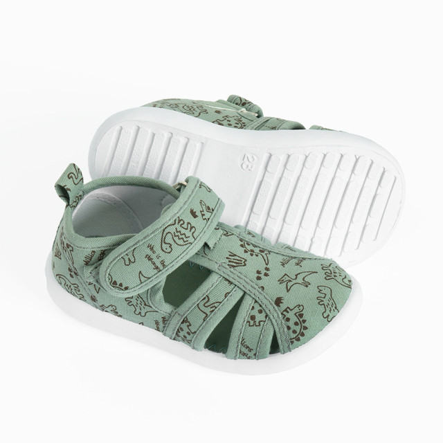 Пантофи, цвят: Зелен