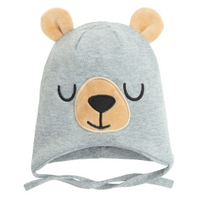 Шапка, цвят: Сив меланж