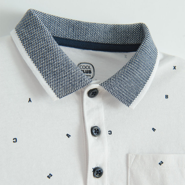 Тениска ПОЛО с къс ръкав, цвят: Бял