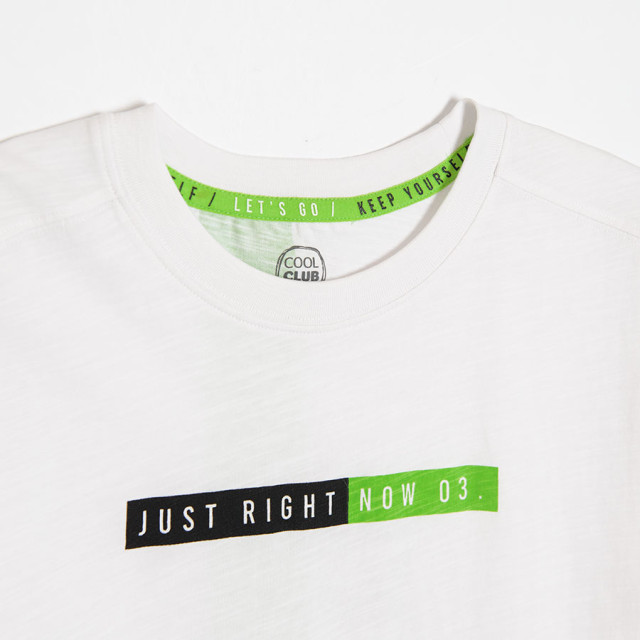 Тениска с къс ръкав, цвят: Бял