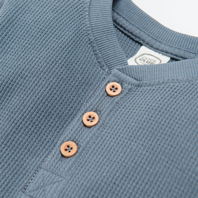 Риза с дълъг ръкав, цвят: Тюркоазен