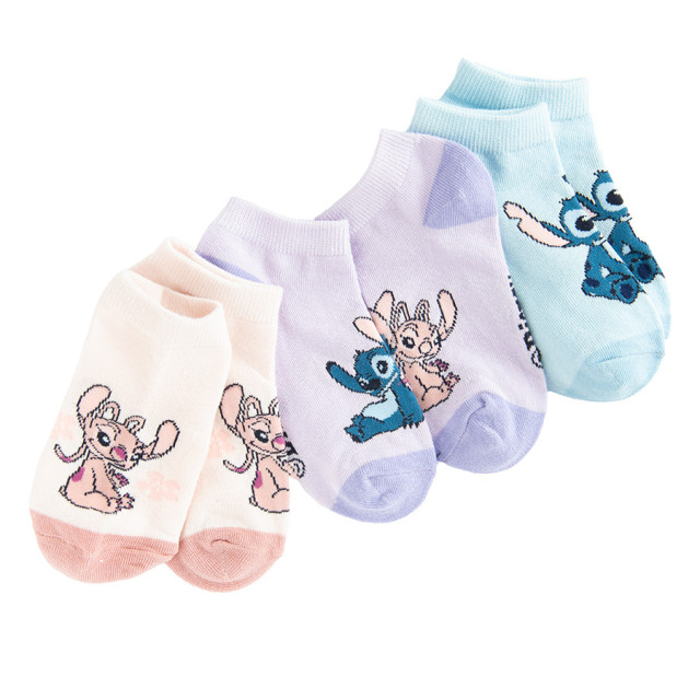 Къси чорапи 3бр. LILO & STITCH, цвят: Микс