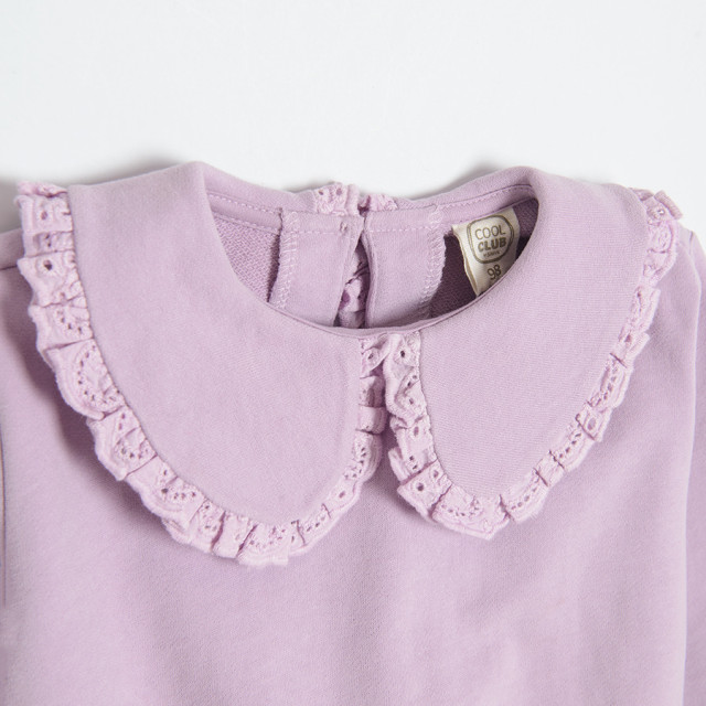 Блуза с дълъг ръкав, цвят: Виолетов