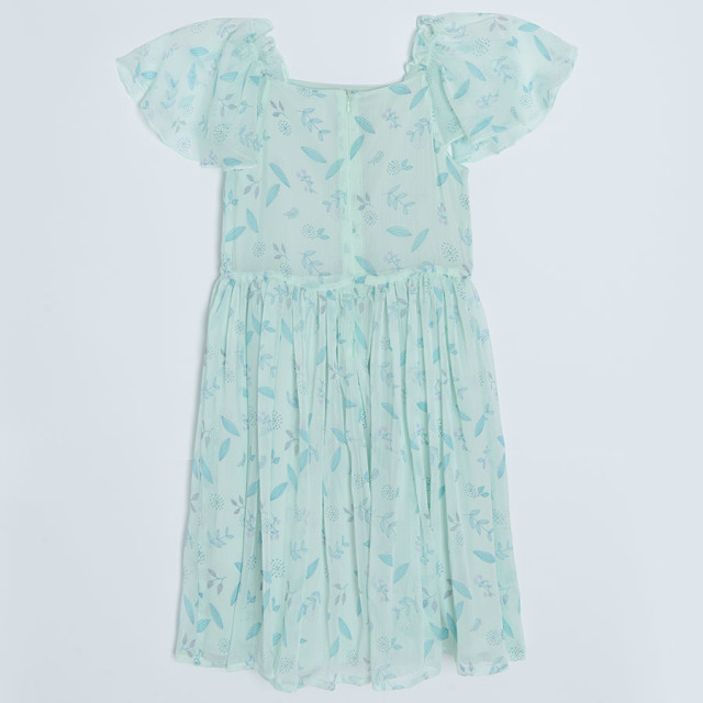 Рокля с къс ръкав, цвят: Син