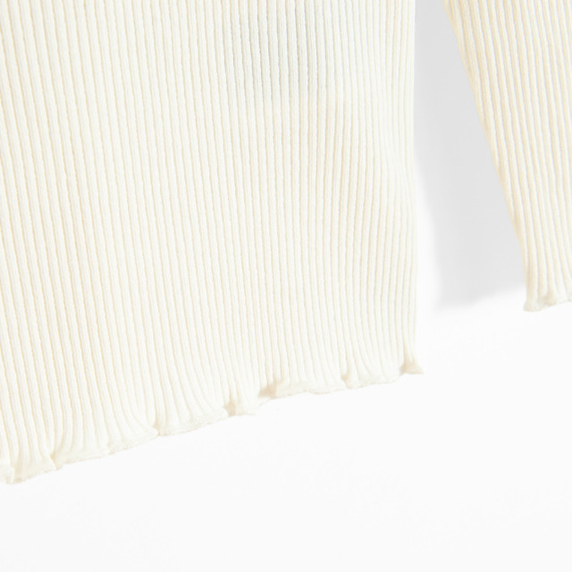 Блуза с дълъг ръкав, цвят: Бял