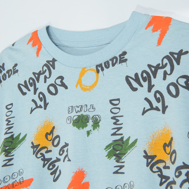 Тениска с къс ръкав, цвят: Светло син