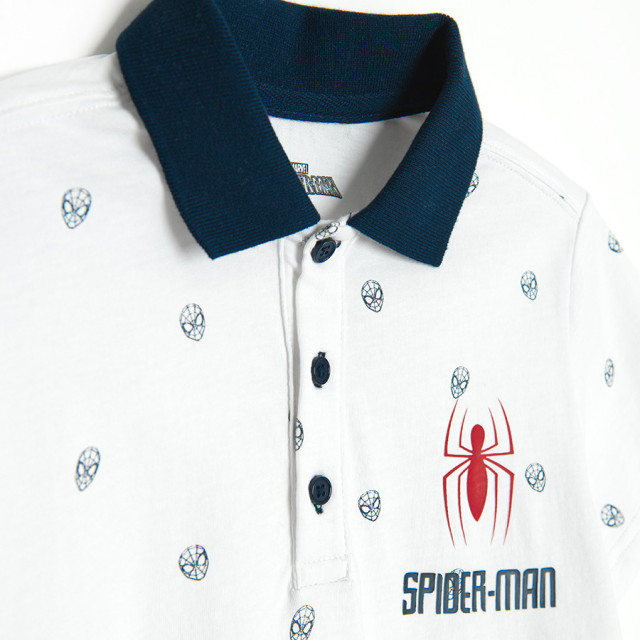 Тениска ПОЛО с къс ръкав SPIDER-MAN, цвят: Бял