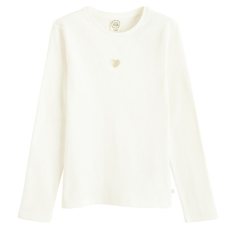 Тениска с дълъг ръкав, цвят: Бял