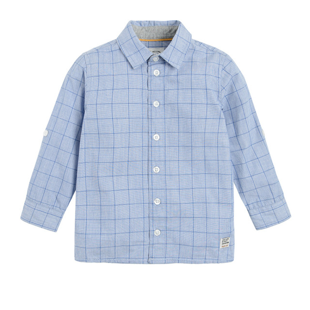 Риза с дълъг ръкав, цвят: Син