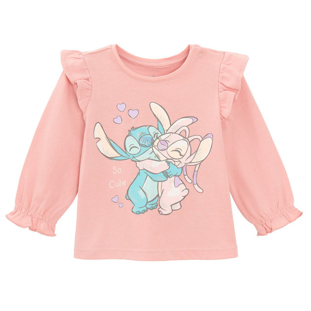 Блуза с дълъг ръкав LILO & STITCH, цвят: Розов
