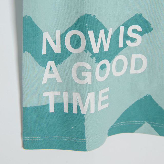 Тениска с къс ръкав, цвят: Светло ментов