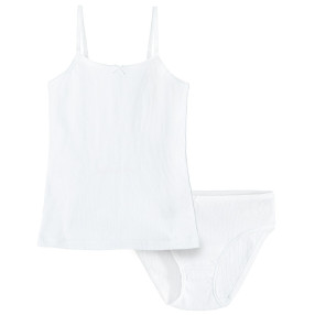 Комплект бельо, цвят: Бял