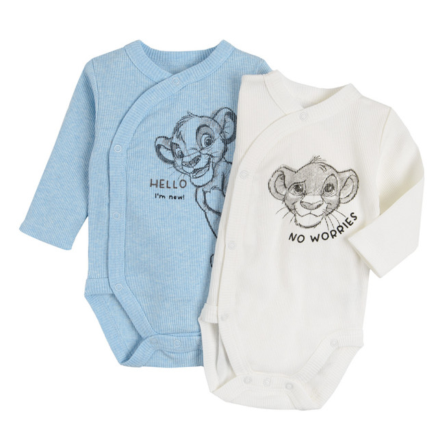 Боди с дълъг ръкав 2бр. THE LION KING, цвят: Микс