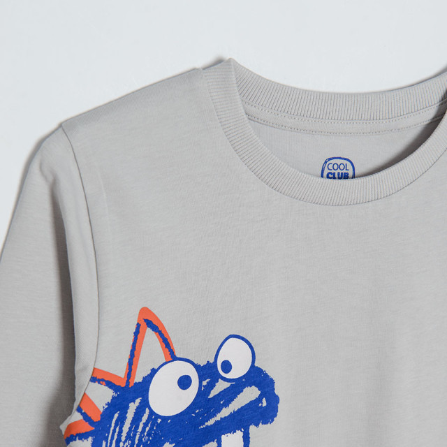 Тениска с дълъг ръкав, цвят: Сив