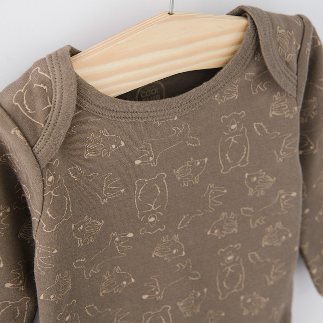 Боди с дълъг ръкав 3бр., цвят: Микс