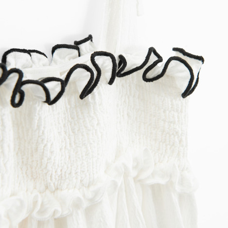 Блуза без ръкави, цвят: Бял