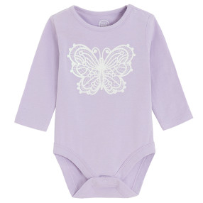 Боди с дълъг ръкав, цвят: Виолетов