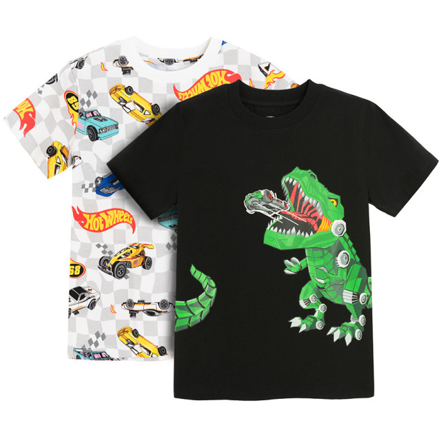 Тениска с къс ръкав 2бр. HOT WHEELS, цвят: Микс