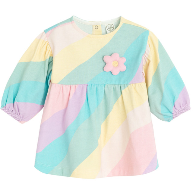 Рокля с дълъг ръкав, цвят: Розов