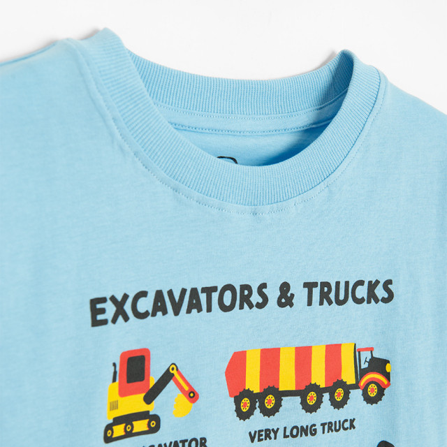 Тениска с къс ръкав, цвят: Син