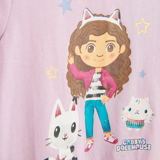 Пижама GABBY’S DOLLHOUSE, цвят: Лилав