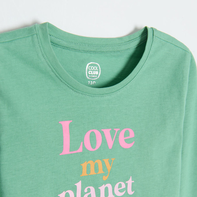 Тениска с дълъг ръкав, цвят: Зелен