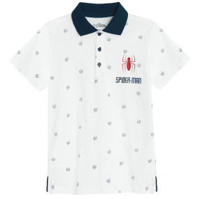 Тениска ПОЛО с къс ръкав SPIDER-MAN, цвят: Бял