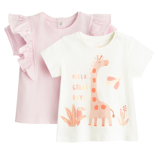 Блуза с къс ръкав 2бр., цвят: Микс