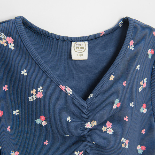 Тениска с къс ръкав, цвят: Морско син