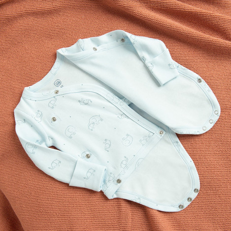 Боди с дълъг ръкав 2бр., цвят: Микс