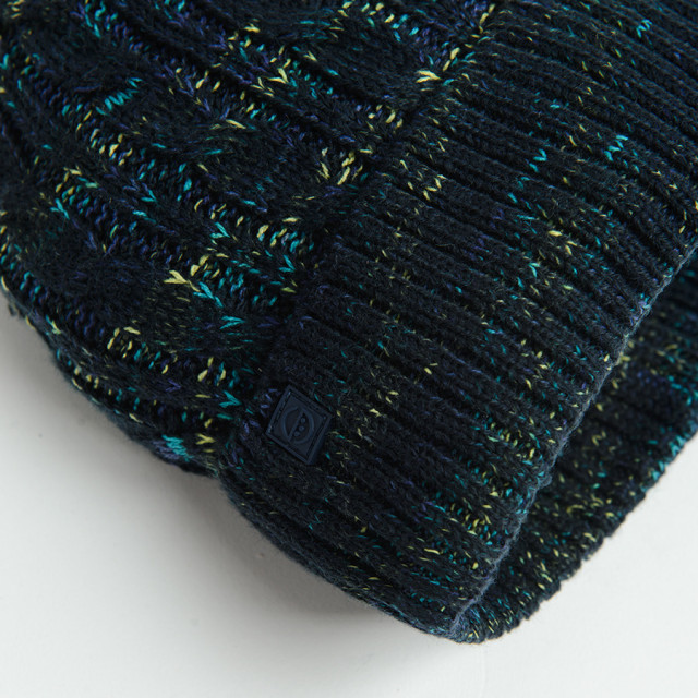 Шапка, цвят: Моско син меланж