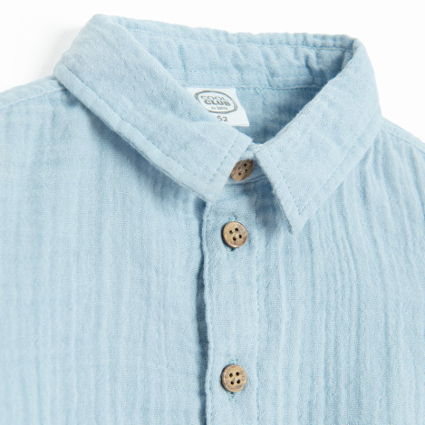 Боди с къс ръкав, цвят: Светло син