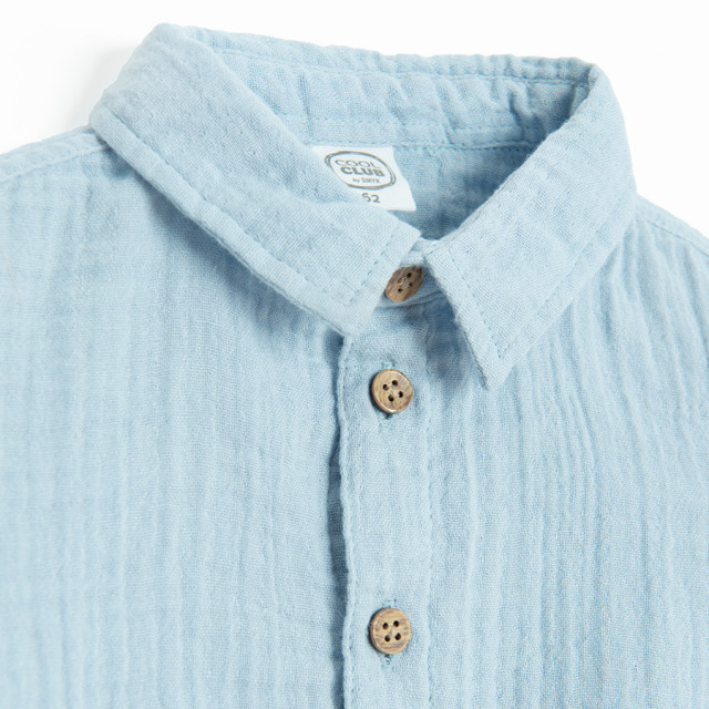 Боди с къс ръкав, цвят: Светло син