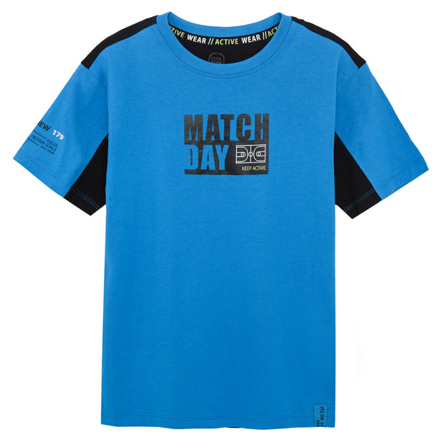 Тениска с къс ръкав, цвят: Син