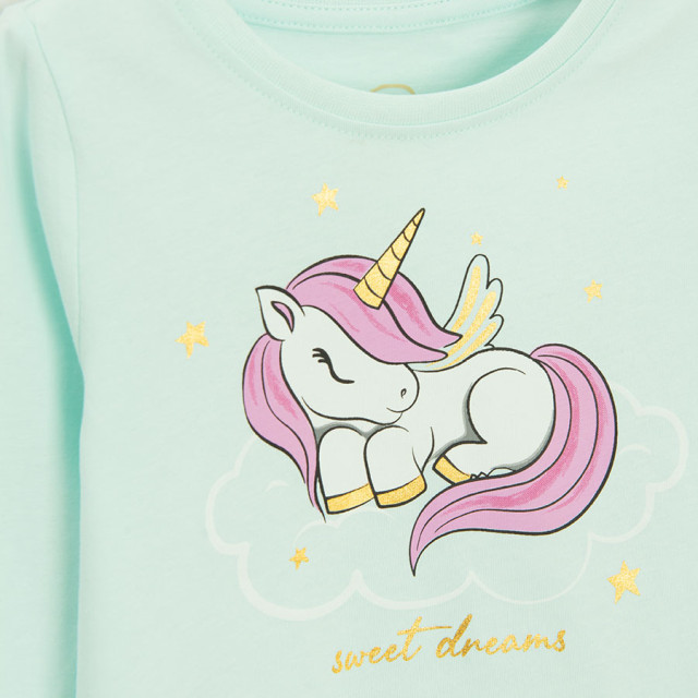 Пижама, цвят: Ментов