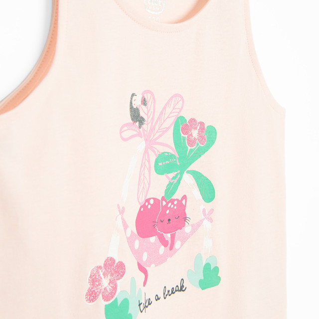 Тениска без ръкав, цвят: Розов