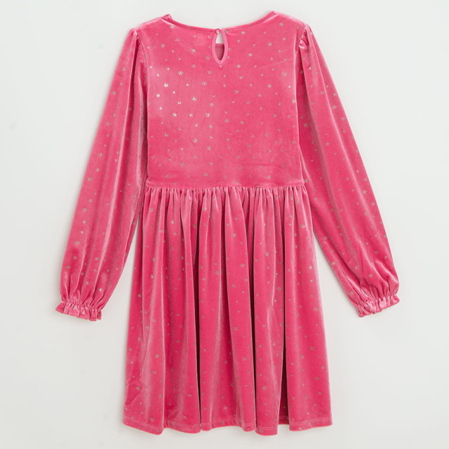 Рокля с дълъг ръкав, цвят: Розов