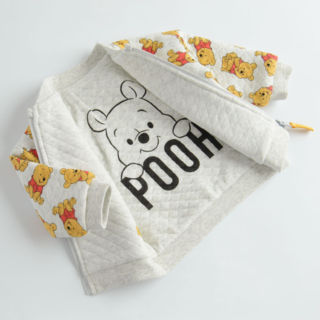 Блуза с дълъг ръкав WINNIE THE POOH, цвят: Сив меланж