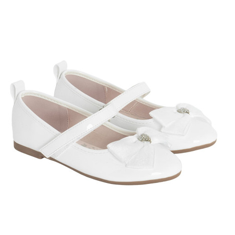 Балеринки, цвят: Бял