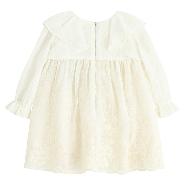 Рокля с дълъг ръкав, цвят: Бял