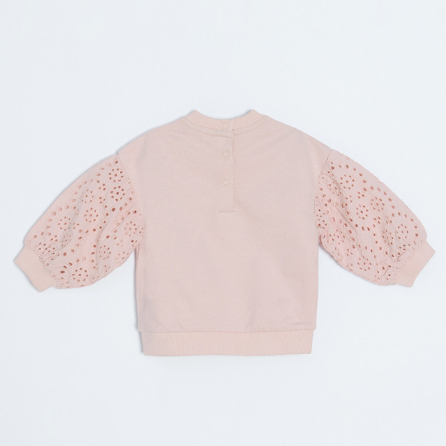 Блуза с дълъг ръкав, цвят: Светло розов