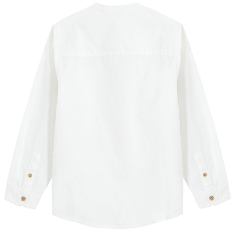 Риза с дълъг ръкав, цвят: Бял