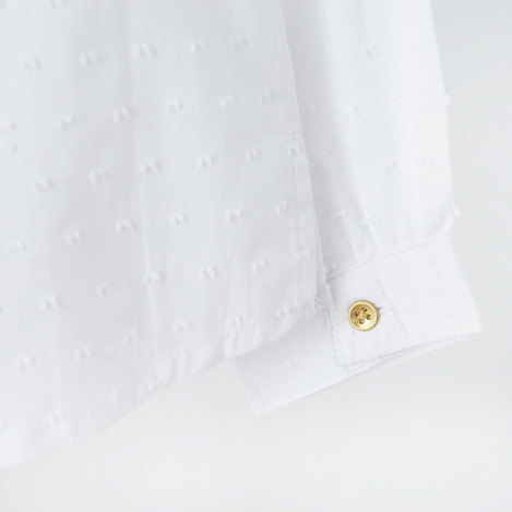 Риза с дълъг ръкав, цвят: Бял