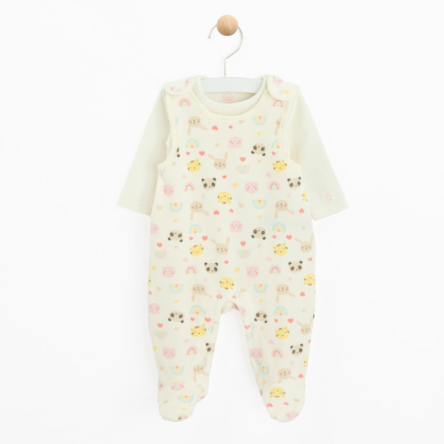 Комплект, цвят: Кремав