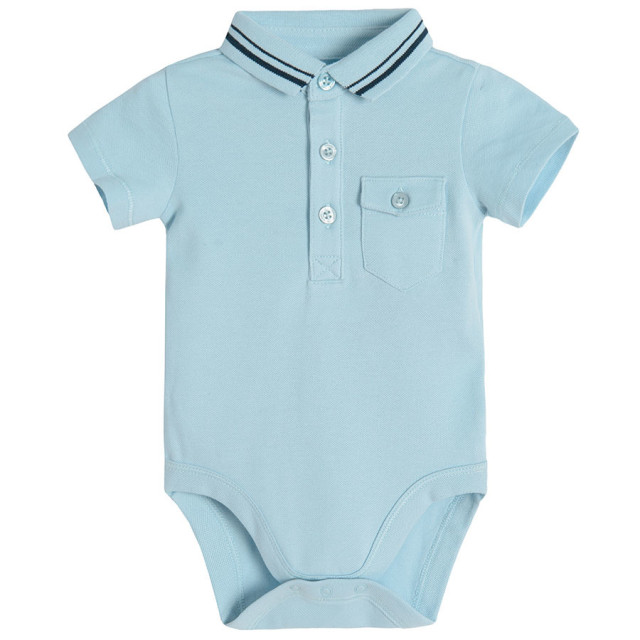 Боди с къс ръкав, цвят: Светло син