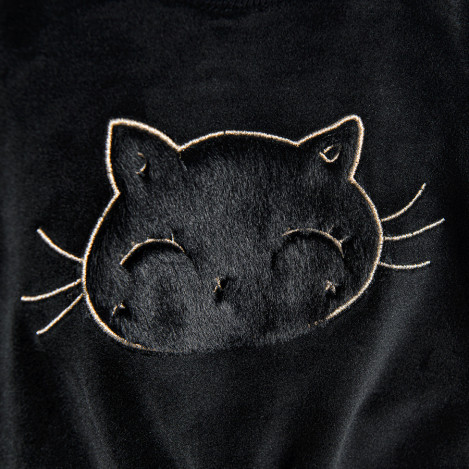 Блуза с дълъг ръкав, цвят: Черен