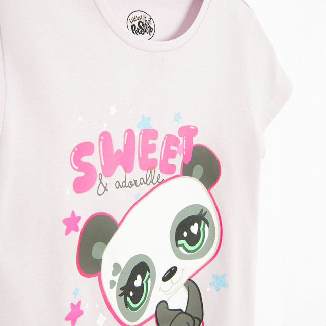 Тениска с къс ръкав LITTLEST PET SHOP, цвят: Виолетов