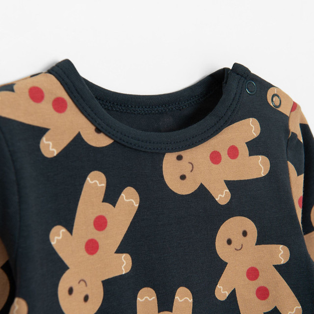 Боди с дълъг ръкав, цвят: Червен