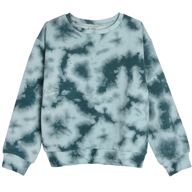 Блуза с дълъг ръкав, цвят: Син